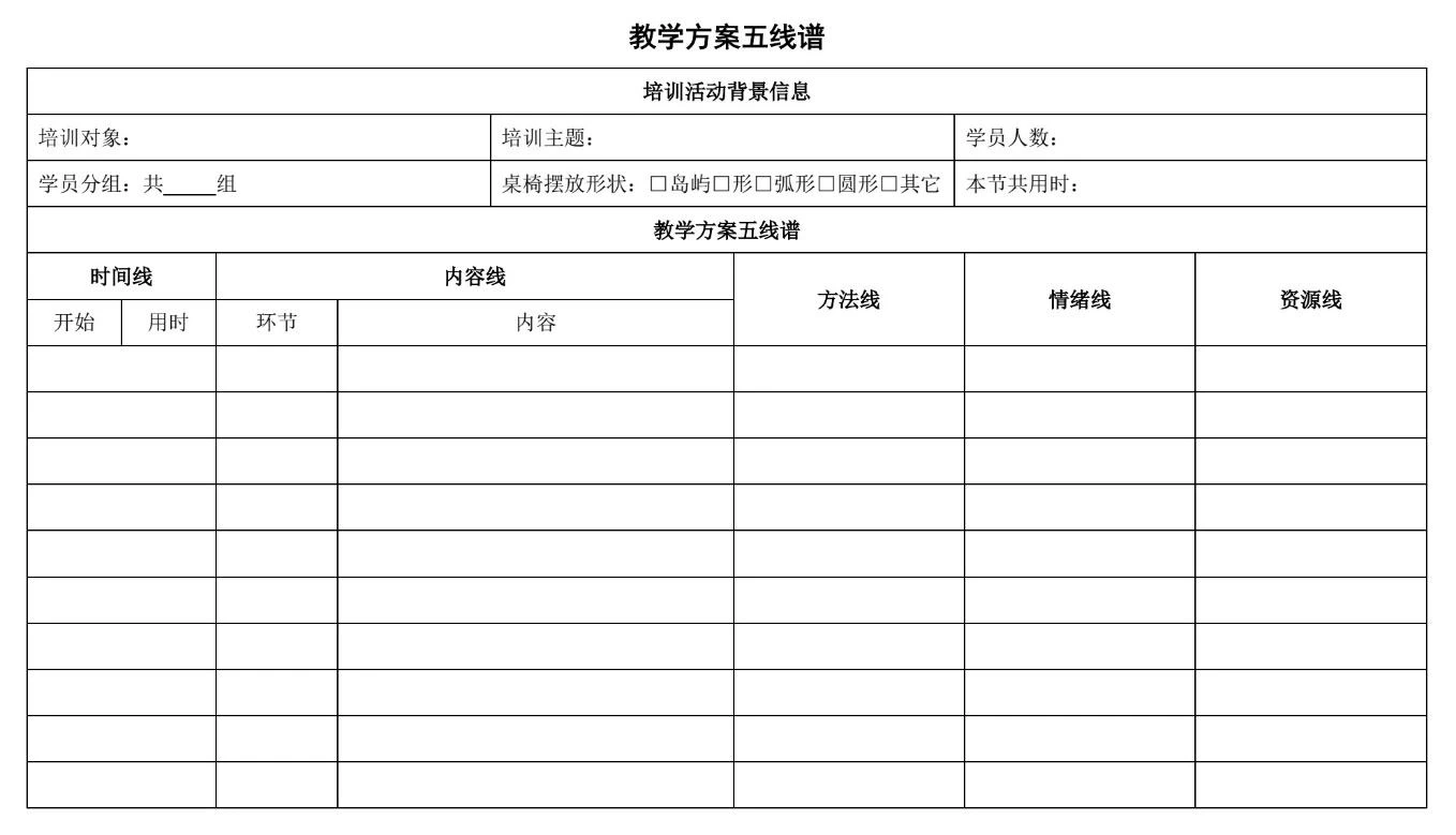 教学方案五线谱