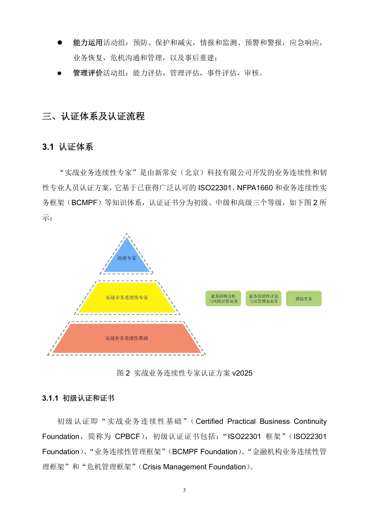 实战业务连续性专家认证方案v2025