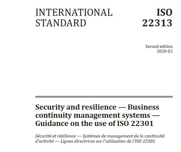 ISO 22313:2020征集翻译人员