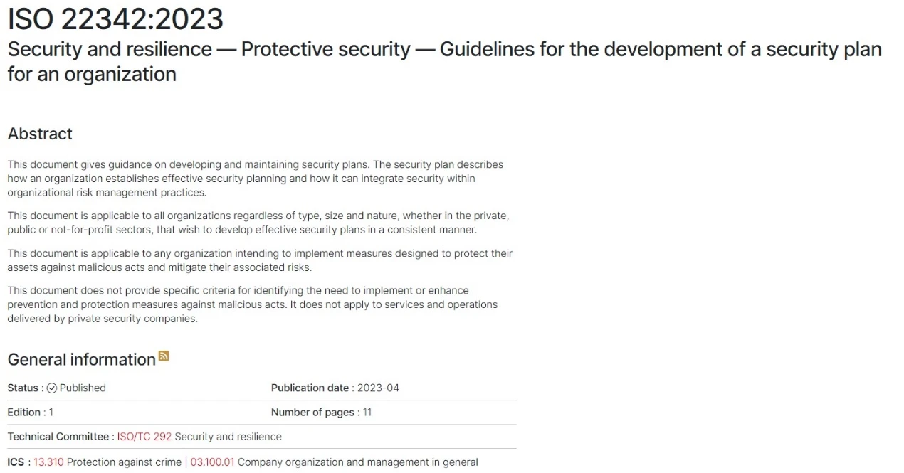 ISO 22342: 2023